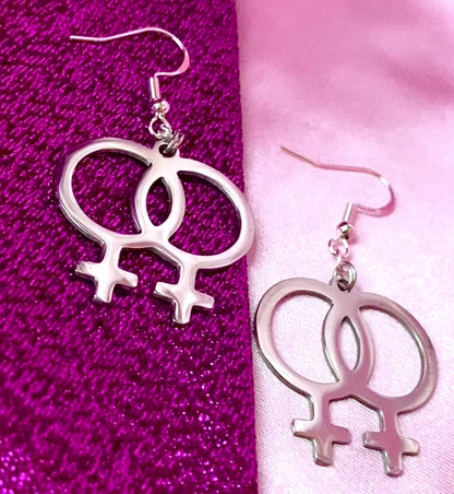 Double Venus symbol Earrings