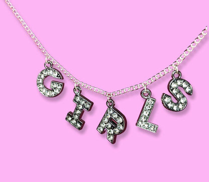 GIRLS Diamanté sparkly necklace
