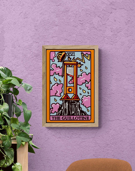 The Guillotine, original tarot card art print