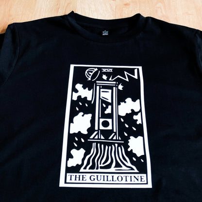 The GUILLOTINE, tarot card black T-shirt