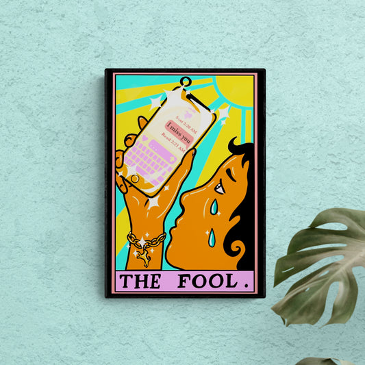 The fool tarot card art print