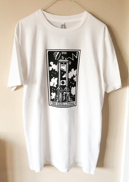 The GUILLOTINE, tarot card white T-shirt