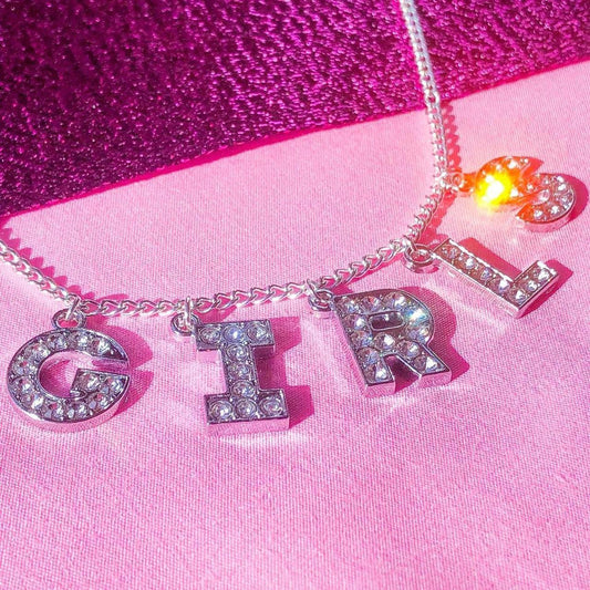 GIRLS Diamanté sparkly necklace